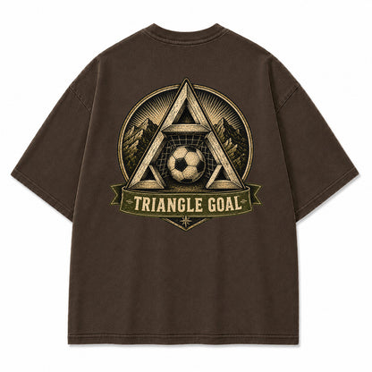 Triangle Goal Vintage Graphic T-Shirt