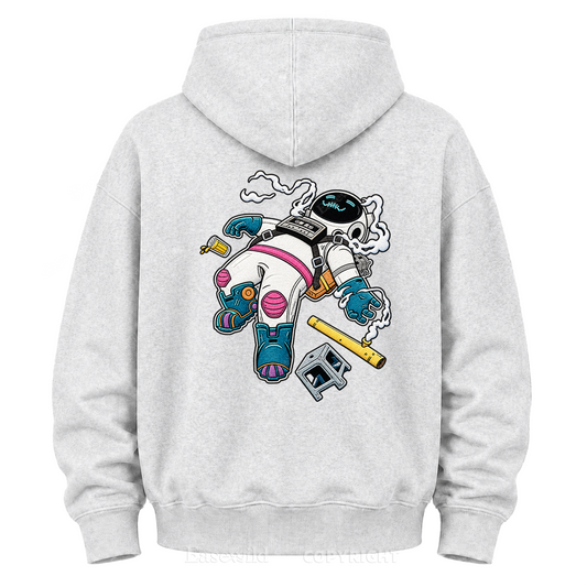 Relaxed Astronaut Graphic Hoodie