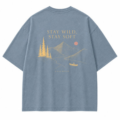 Minimal Wilderness Escape Graphic T-Shirt