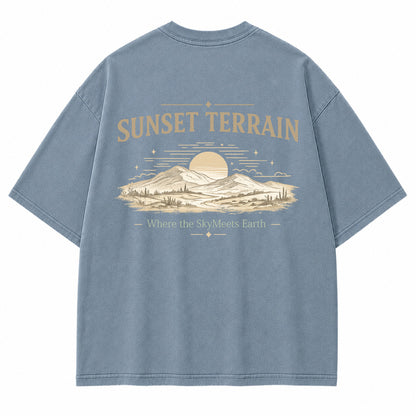 Golden Horizon Desert Ridge Graphic T-Shirt