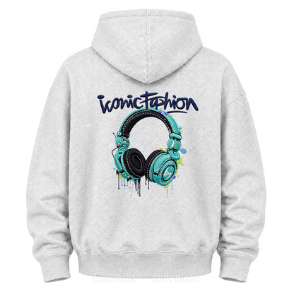 Iconic Fashion Headphones Graphic Hoodie