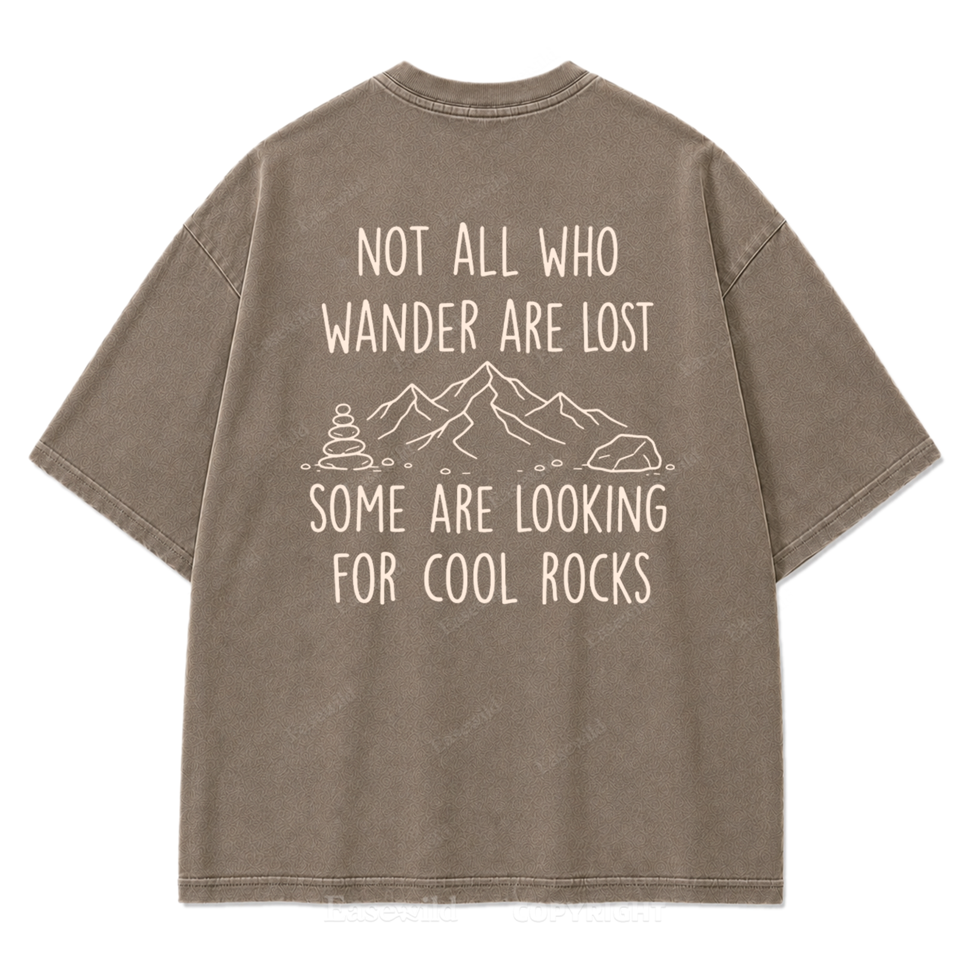 Cool Rocks Explorer Washed Print Tee