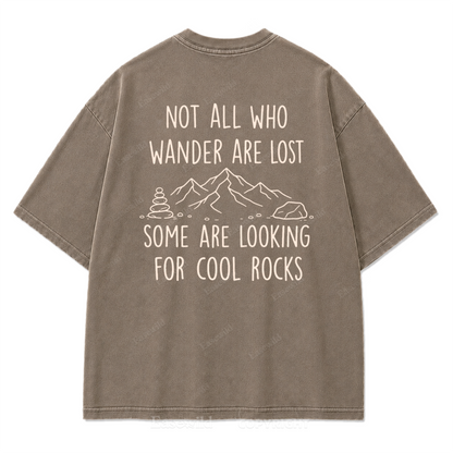 Cool Rocks Explorer Washed Print Tee