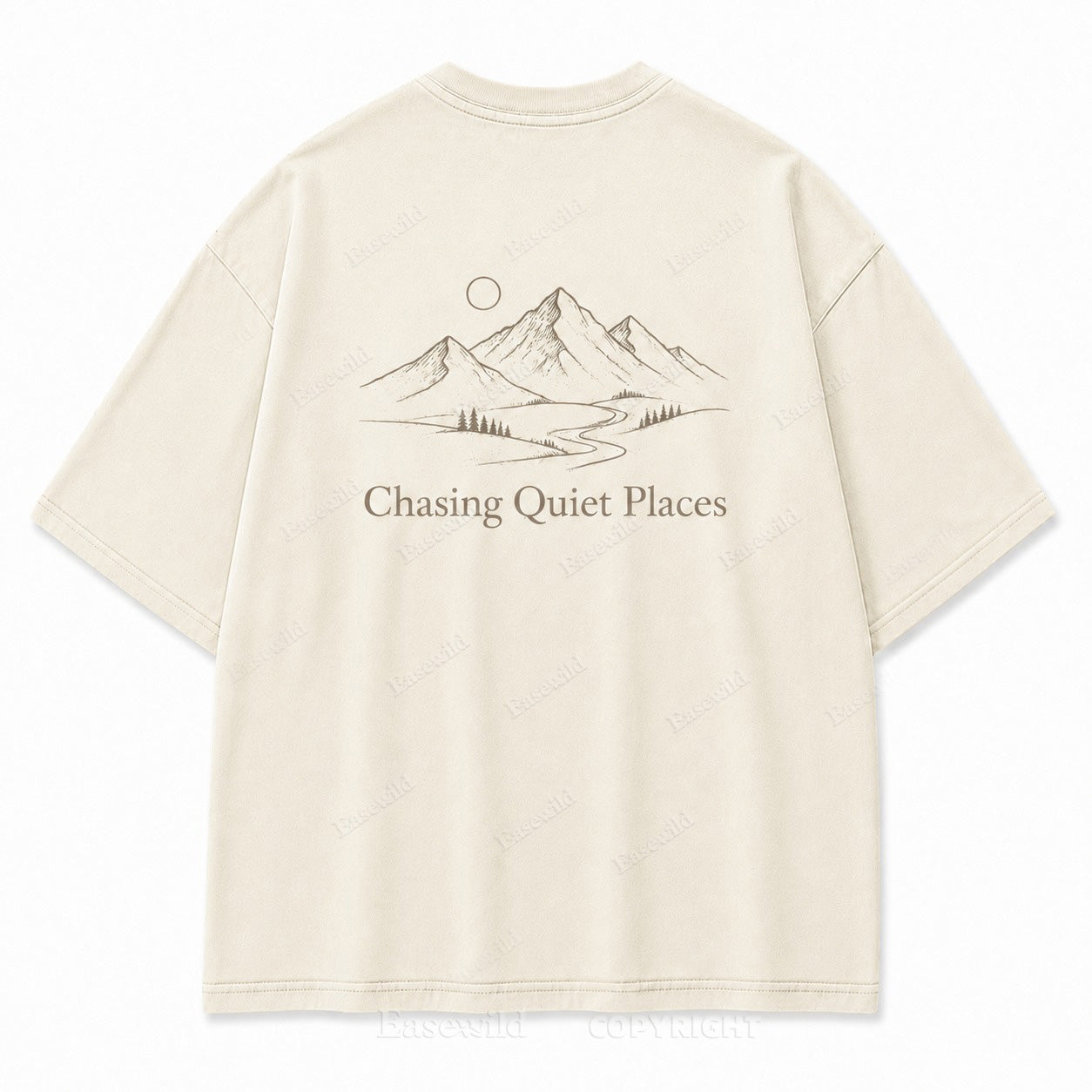 For Those Chasing Quiet Places Minimalist Mountain Tee