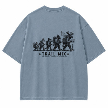 Trail Mix Woodland Hiking Crew Graphic T-Shirt
