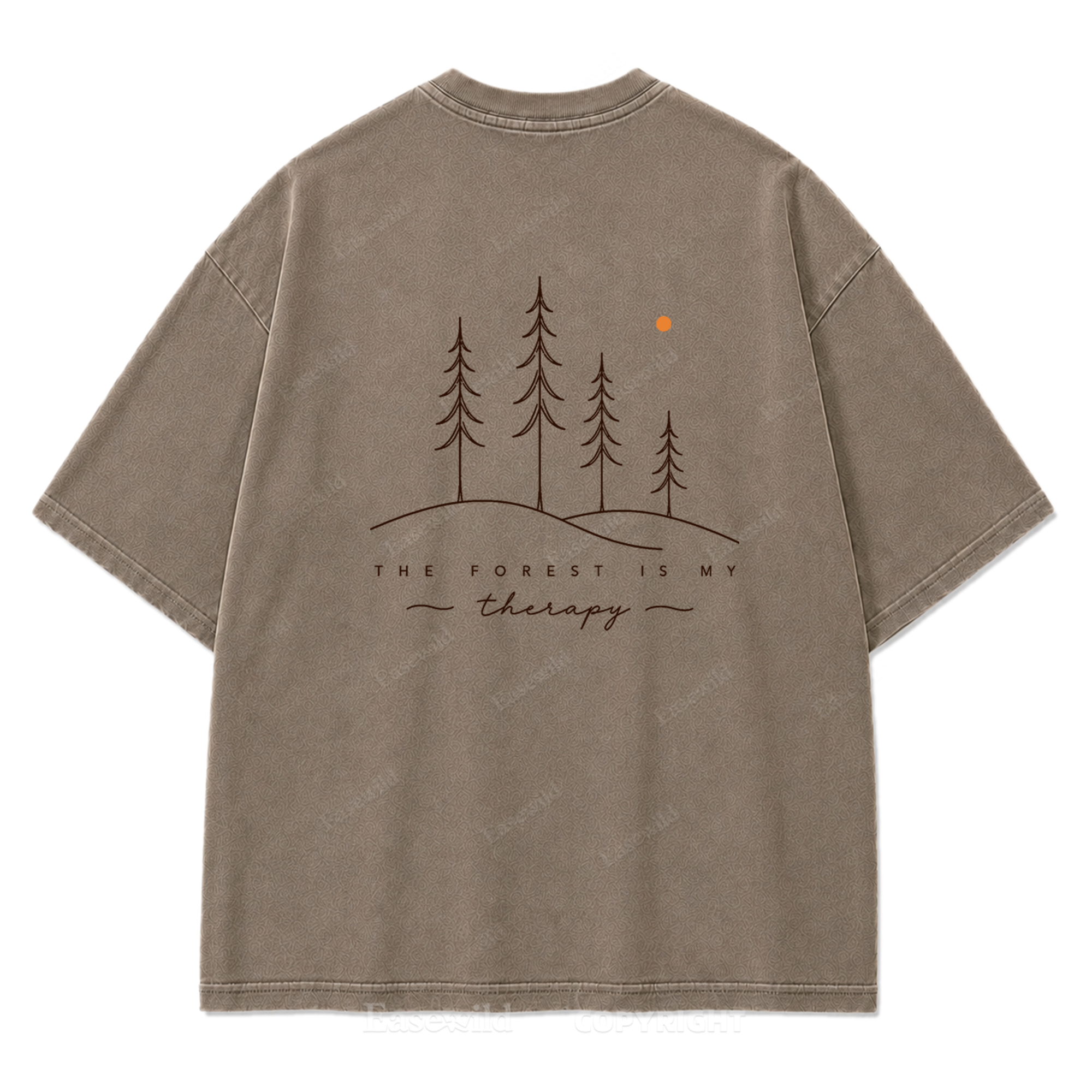 The Forest Is My Therapy Washed Print Tee
