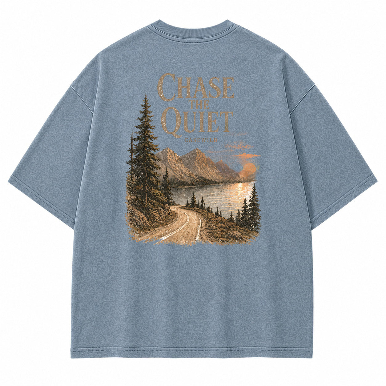 Chasing Quiet See-Berg-Grafik-T-Shirt