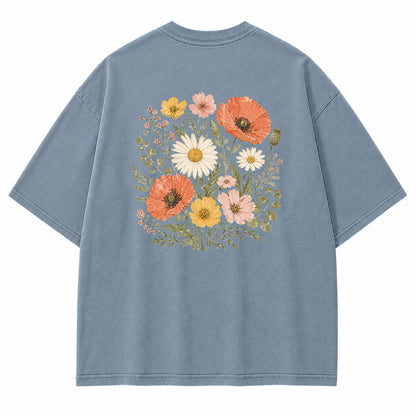 Wildflower Bouquet Graphic T-Shirt
