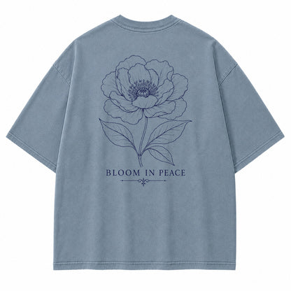 Bloom In Peace Floral Graphic T-Shirt