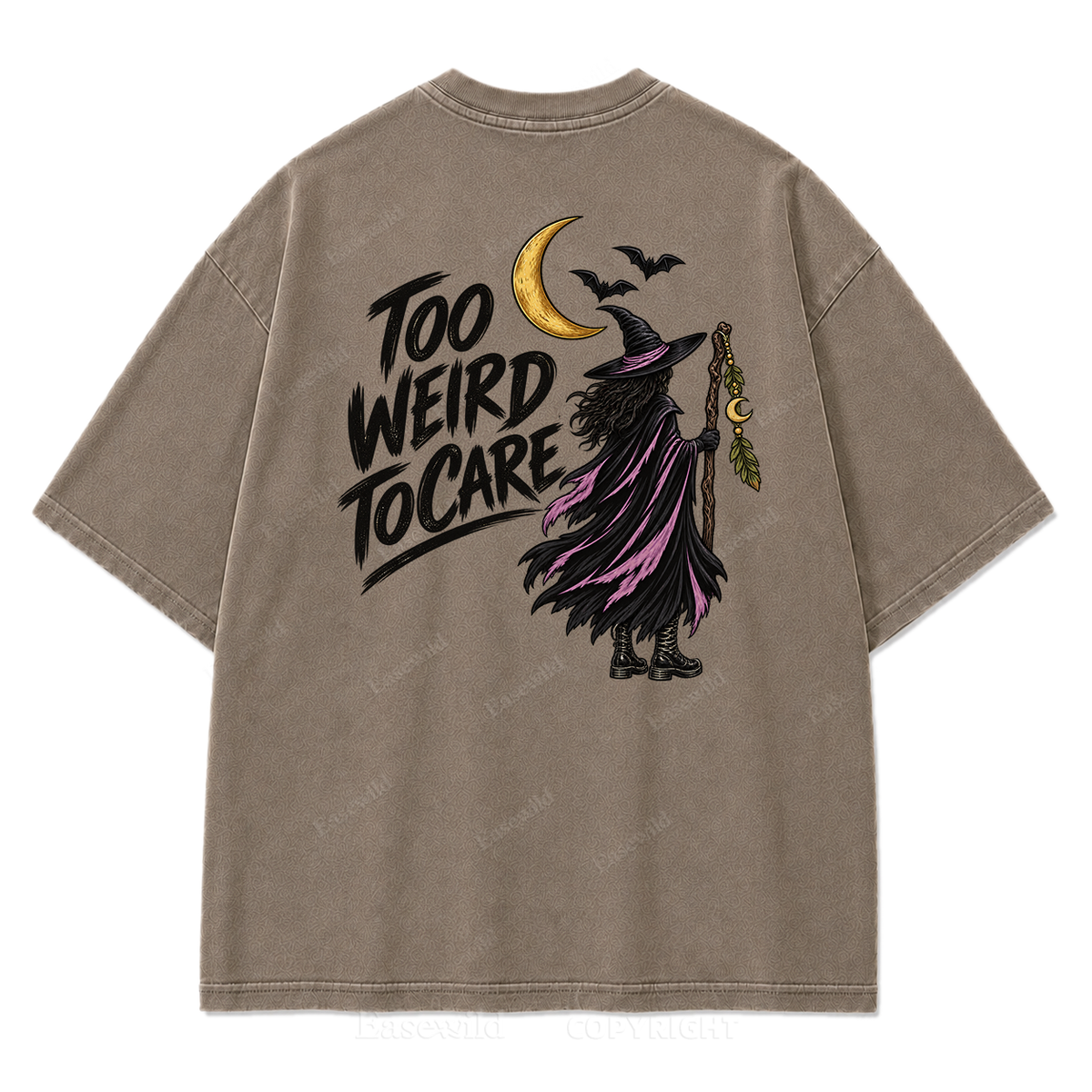 Be Yourself Wild Boho Witch Washed Graphic Tee