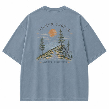Higher Ground Softer Thoughts Graphic T-Shirt