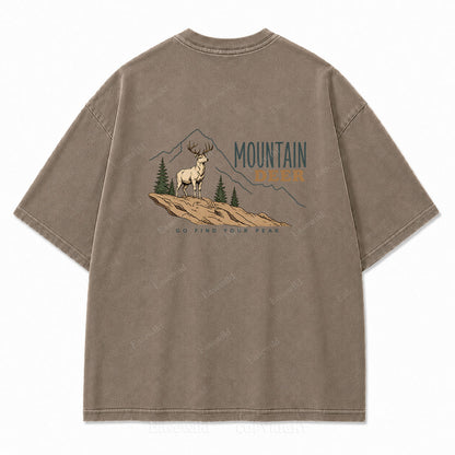 Go Find Your Peak Washed Print Tee