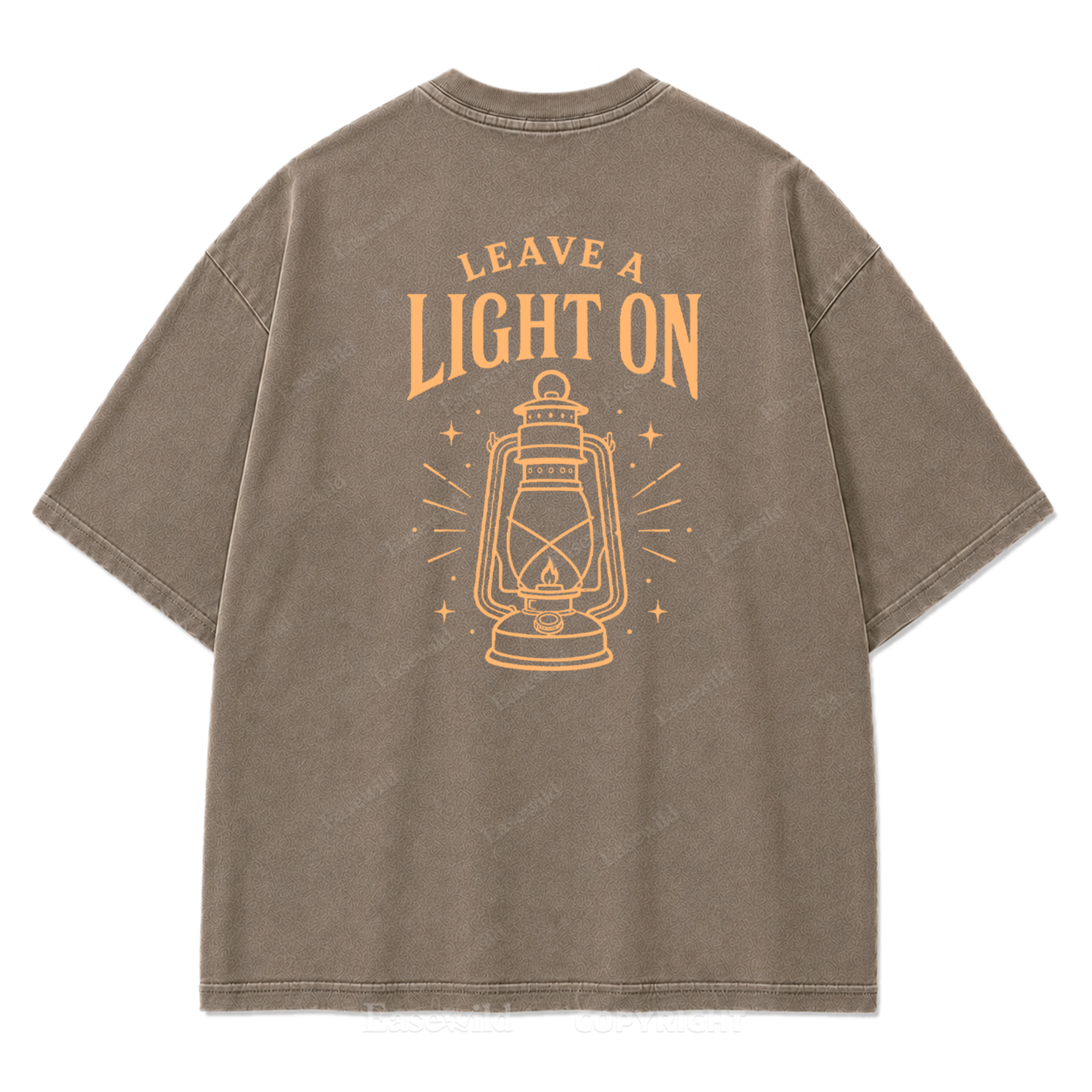 T-Shirt mit „Leave A Light On“-Grafikprint