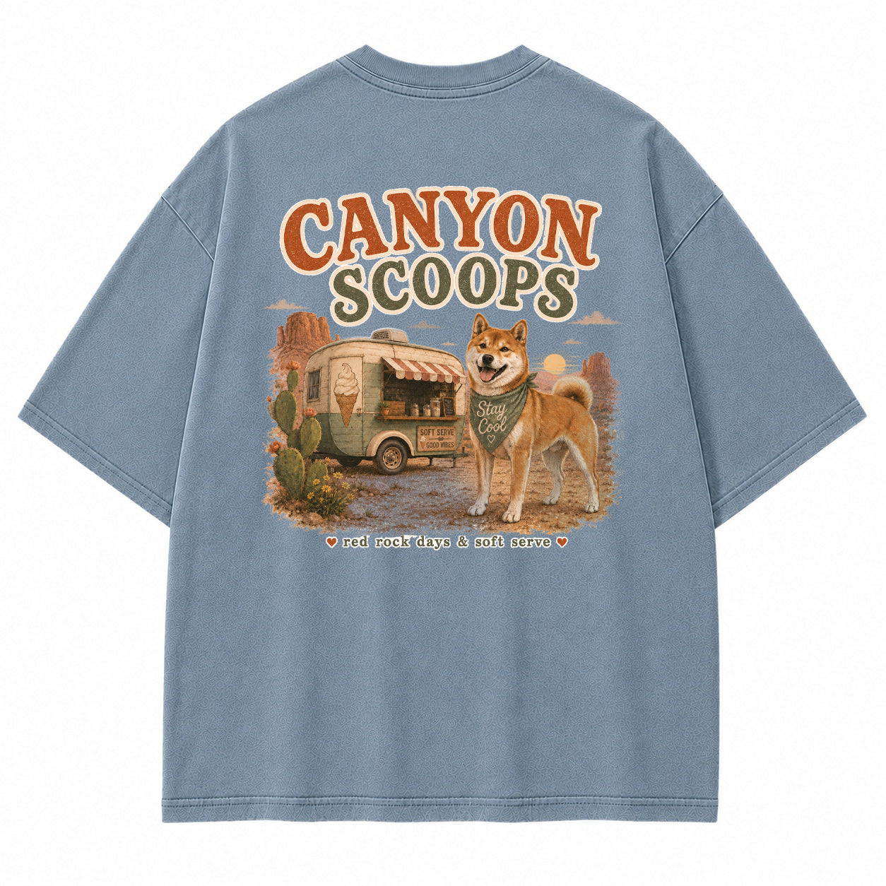 Canyon Scoops Shiba Inu Graphic T-Shirt