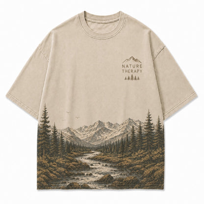 Nature Therapy Mountain Graphic Tee