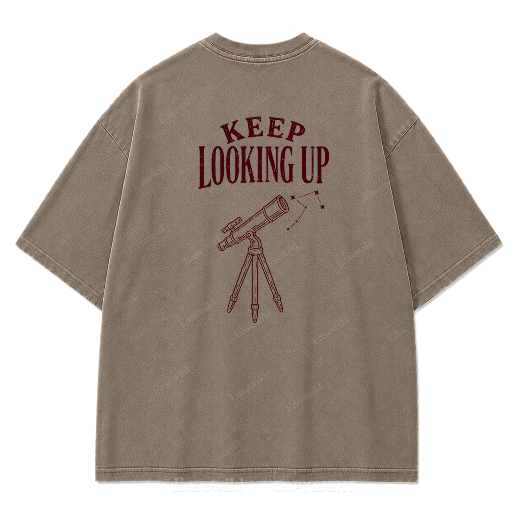 Keep Looking Up Graphic Print Tee