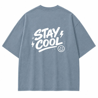 Stay Cool Smiley Graphic T-Shirt