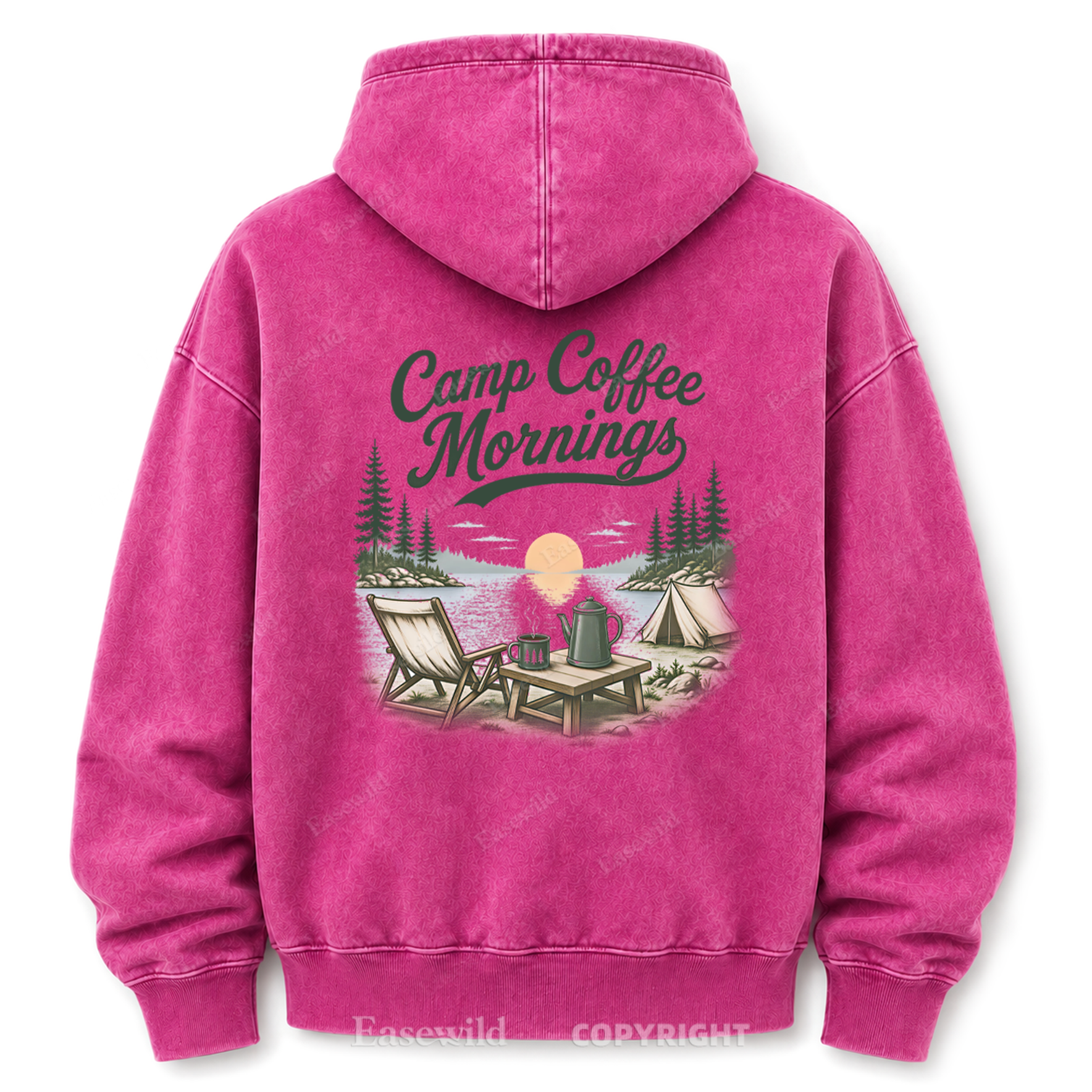 Lakeside Coffee Camp Washed Graphic Hoodie