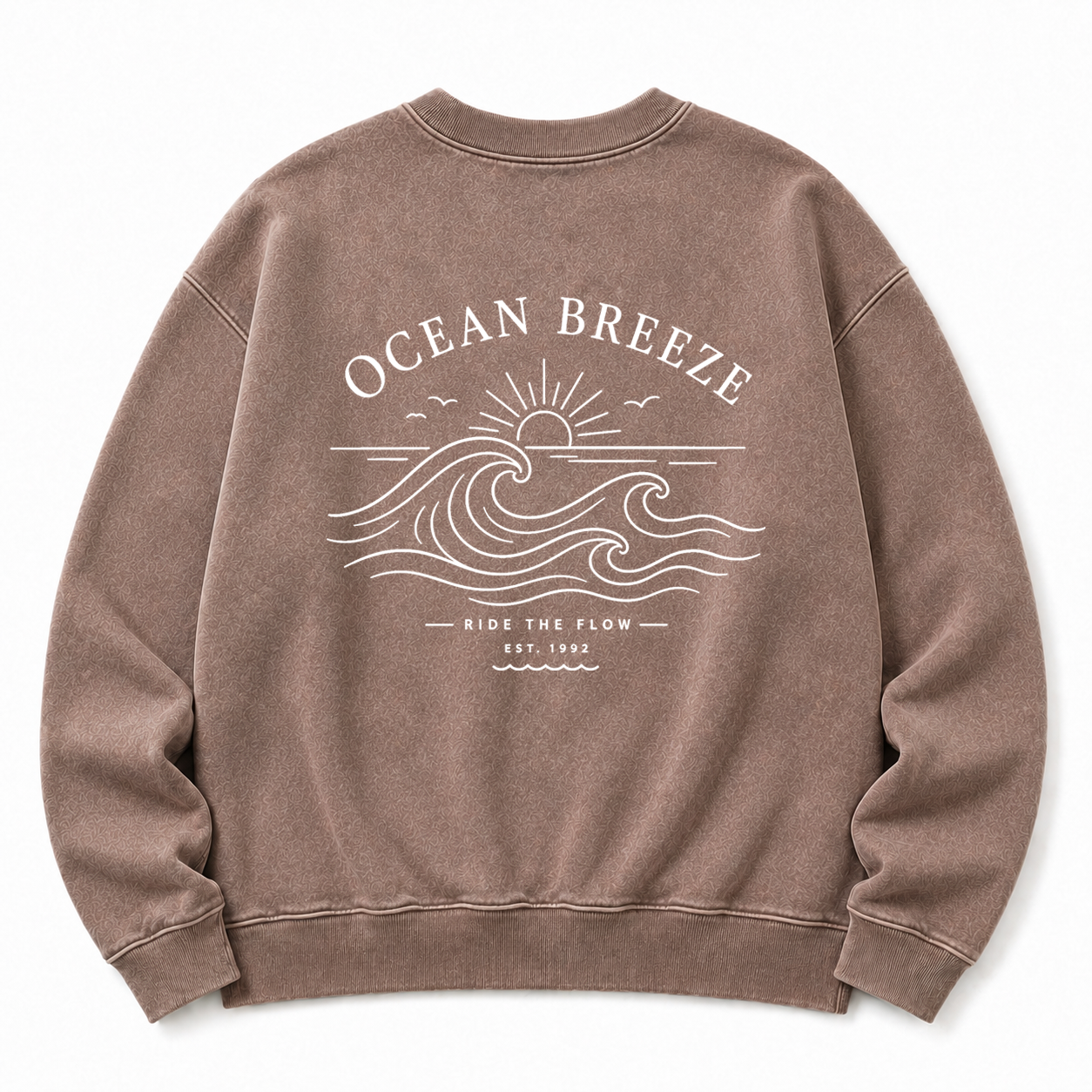 Ocean Breeze Washed Graphic Sweatshirt