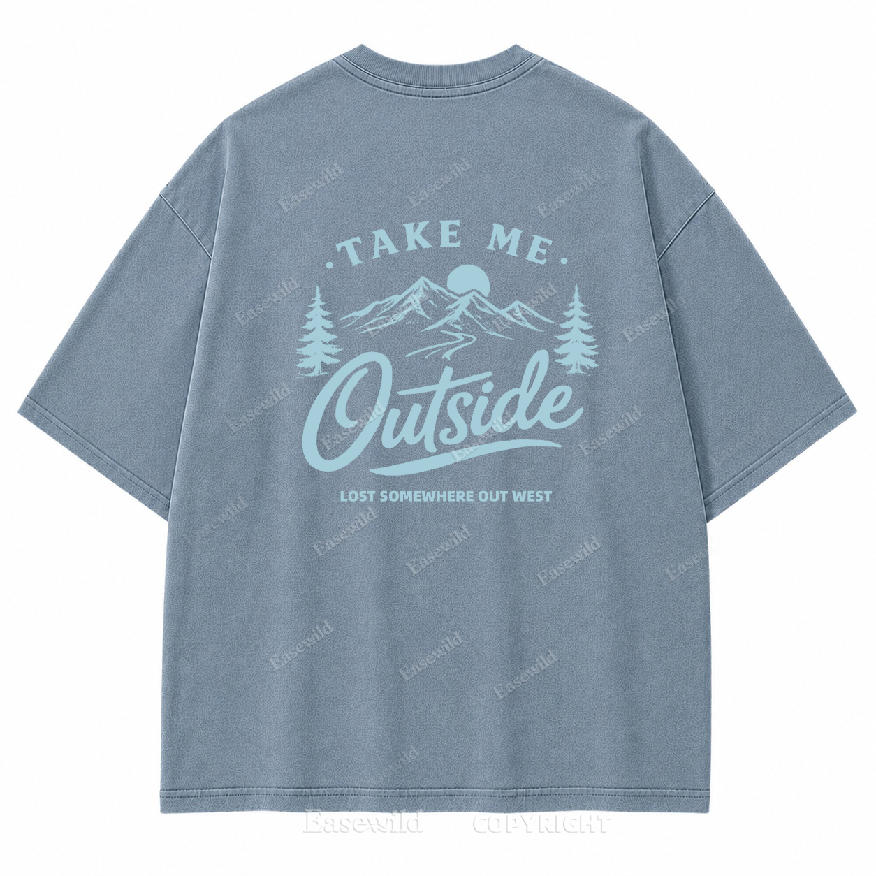 Take Me Outside Vintage Outdoor Washed Back Print Tee