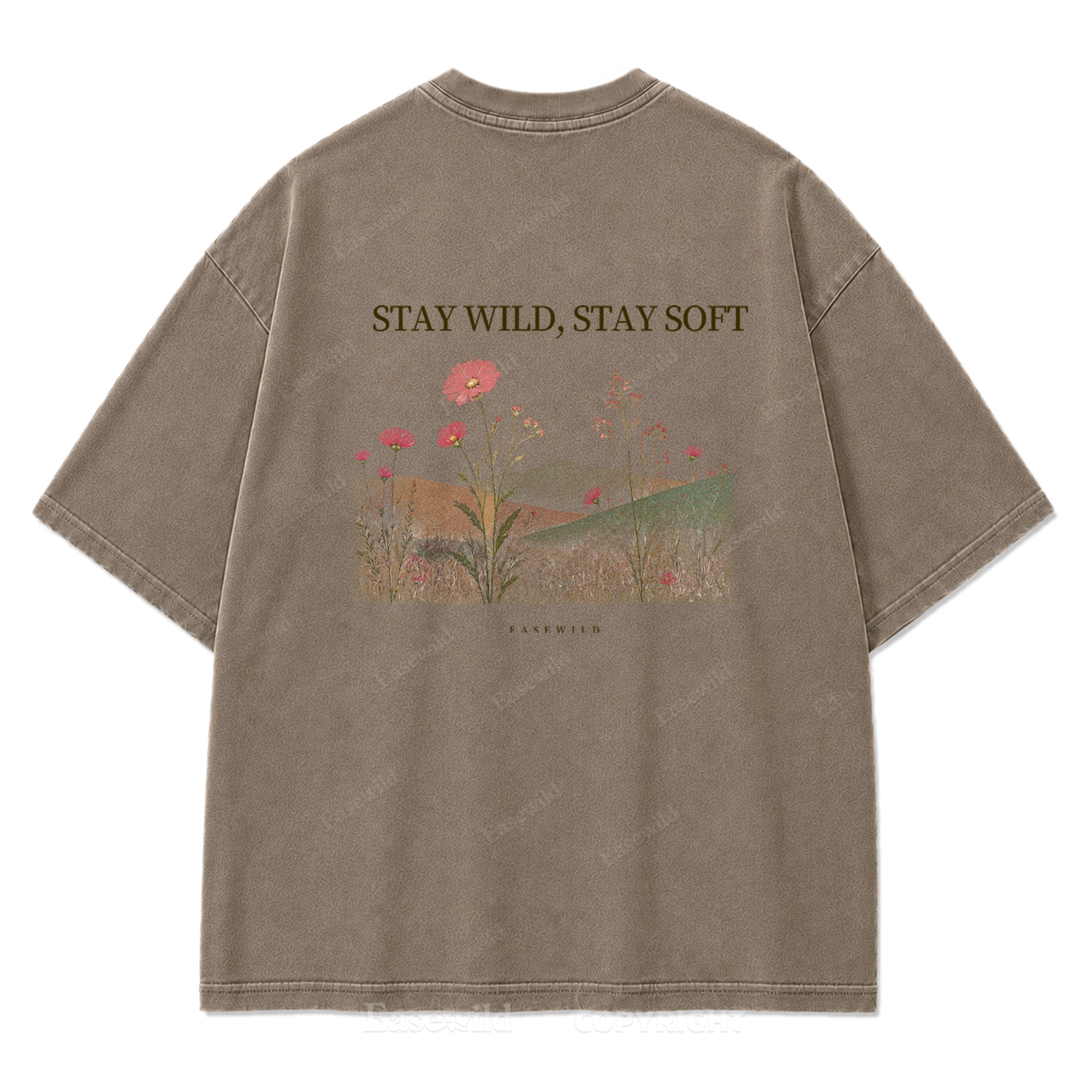 Stay Wild, Stay Soft Washed Print Tee