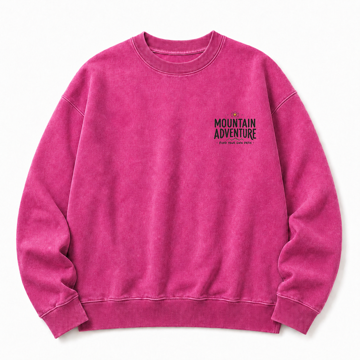 Find Your Own Path Washed Grafik-Sweatshirt
