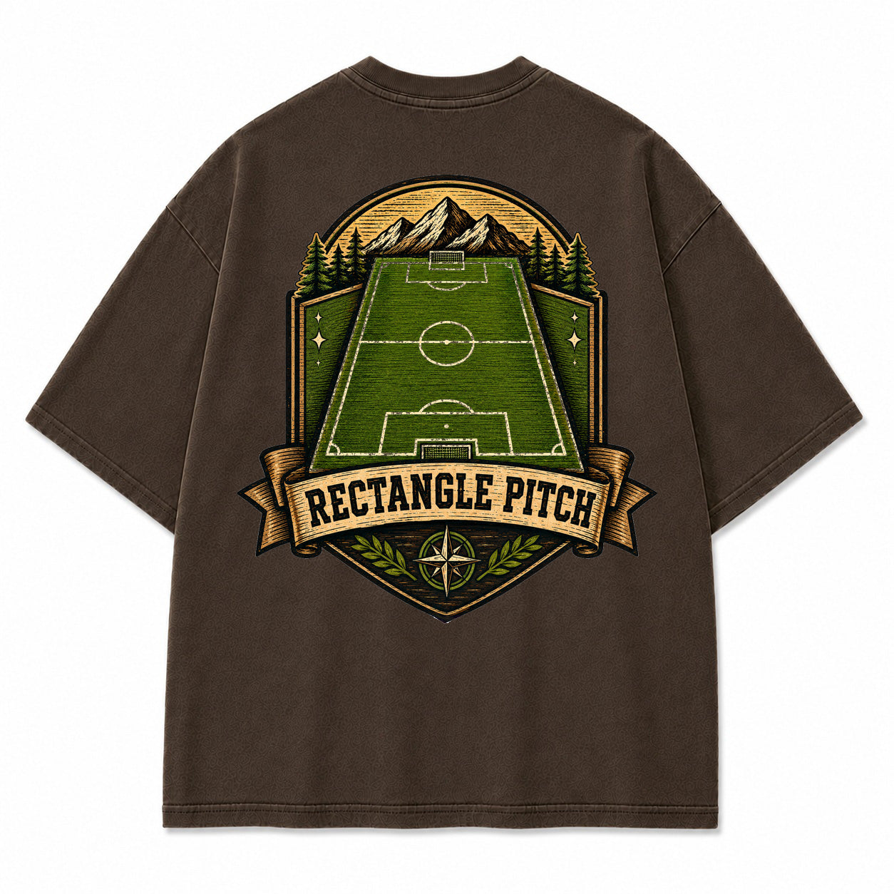 Rectangle Pitch Vintage Graphic T-Shirt