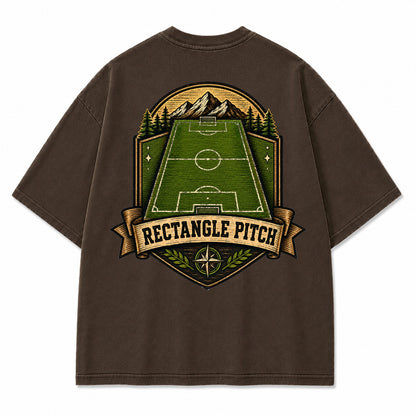 Rectangle Pitch Vintage Graphic T-Shirt