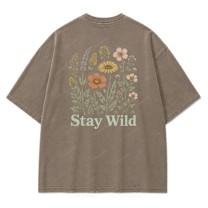 Meadow Spirit Floral Washed Print Tee