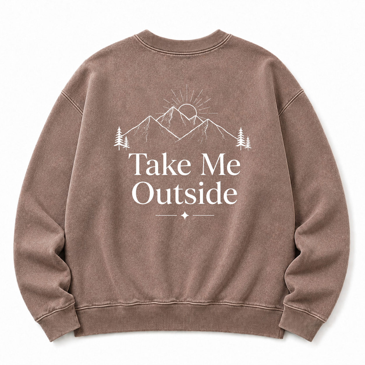 Take Me Outside Washed Grafik-Sweatshirt