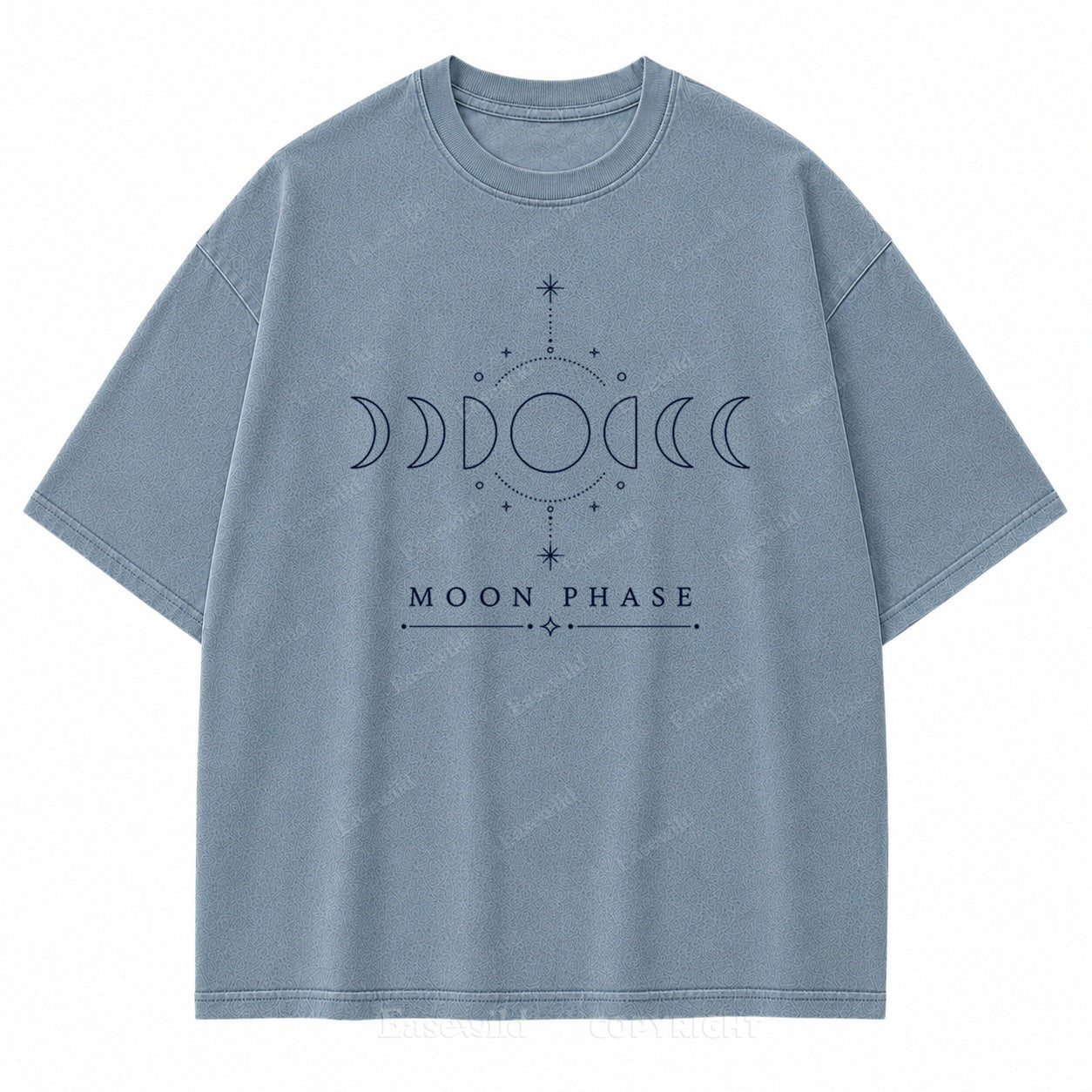 Moon Phase Minimal Celestial Washed Print Tee