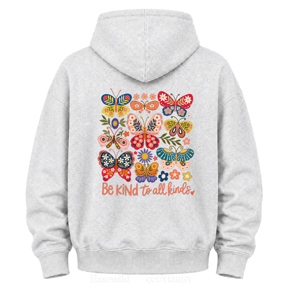 Be Kind to All Kinds Butterfly Graphic Hoodie