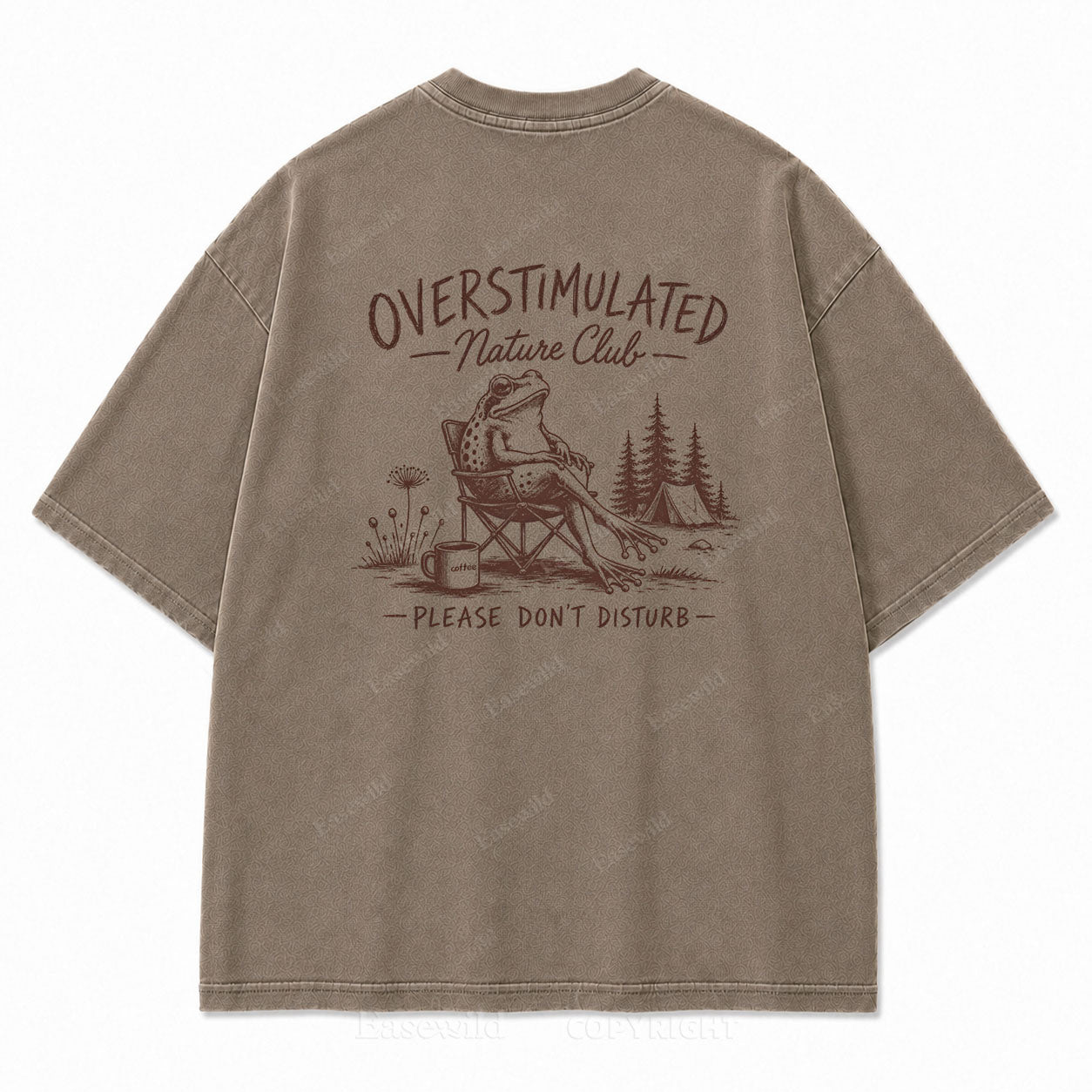 Overstimulated Nature Club Washed Print Tee