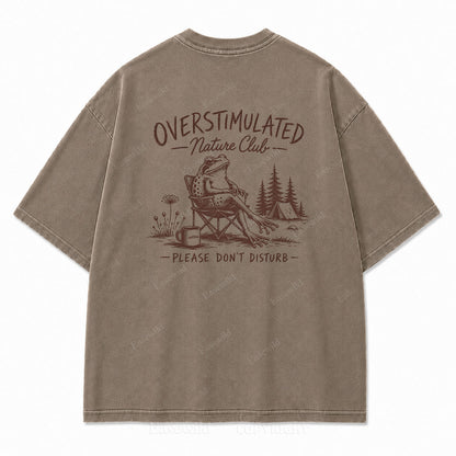 Overstimulated Nature Club Washed Print Tee