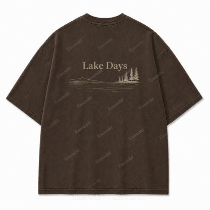 Where Quiet Lake Days Feel Simple and Free Tee