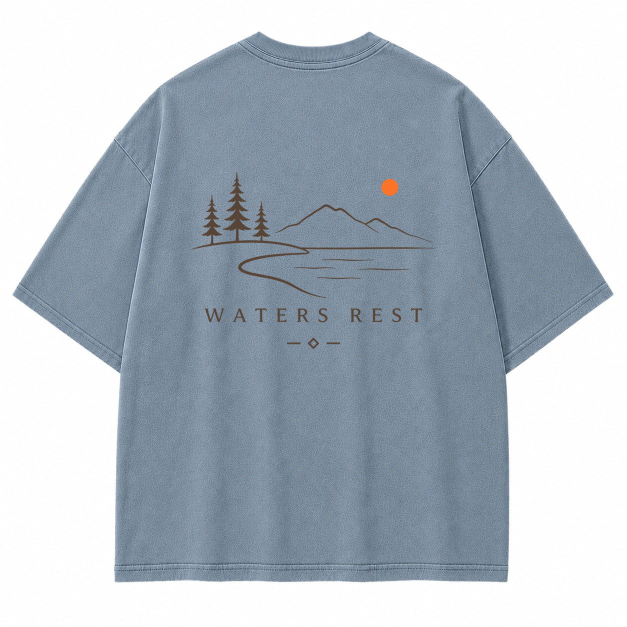 Waters Rest Mountain Lake Graphic T-Shirt
