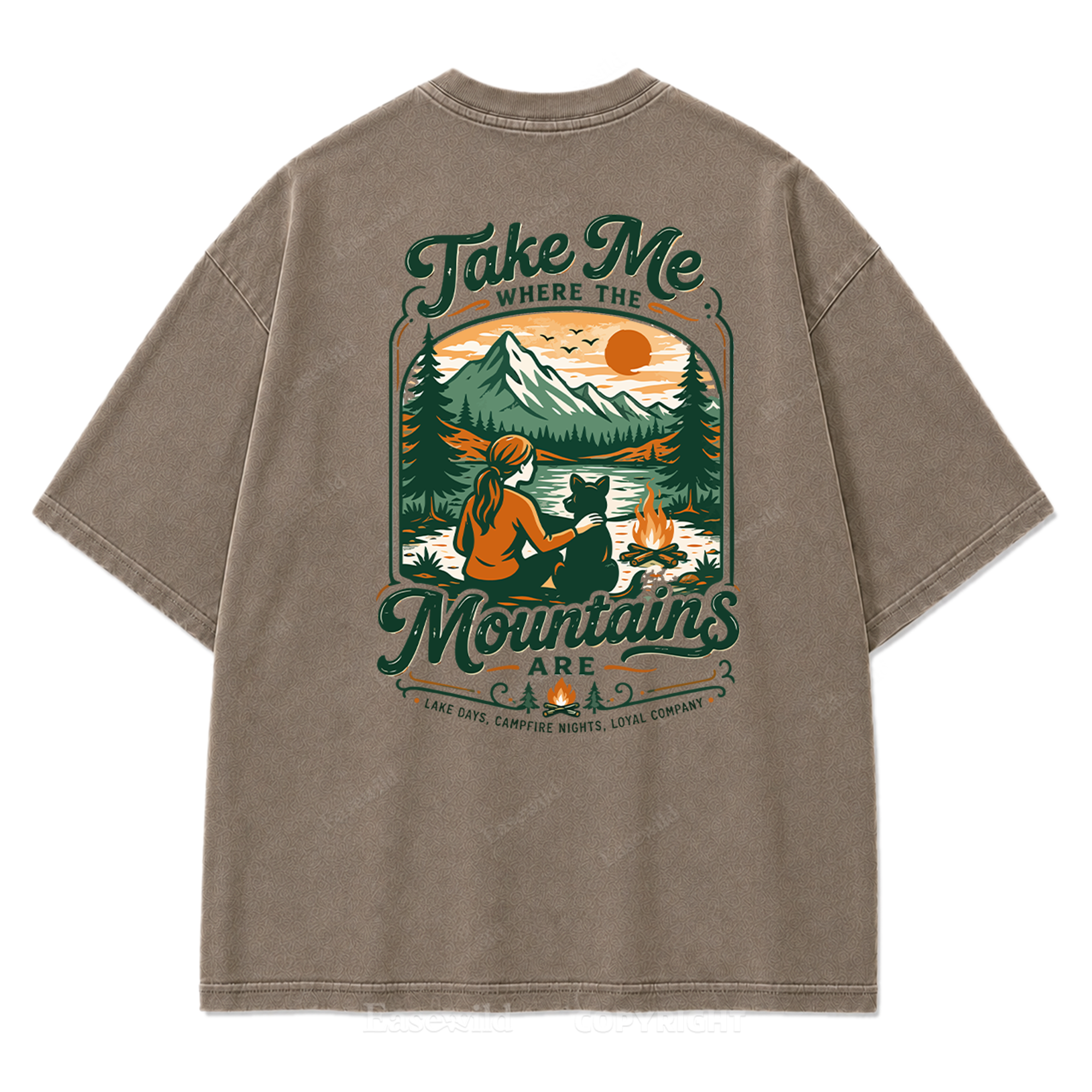 Mountain Days Loyal Company Washed Print Tee