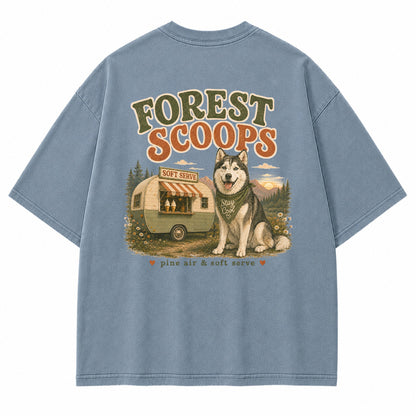 Forest Scoops Husky Graphic T-Shirt