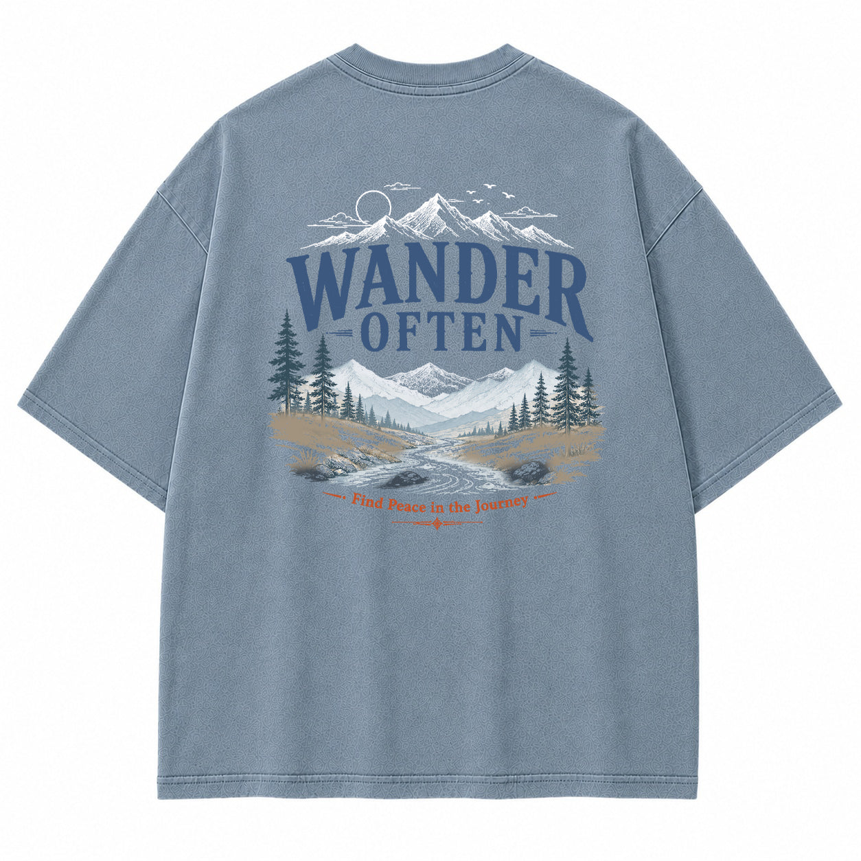Wander Often Mountain River Graphic T-Shirt