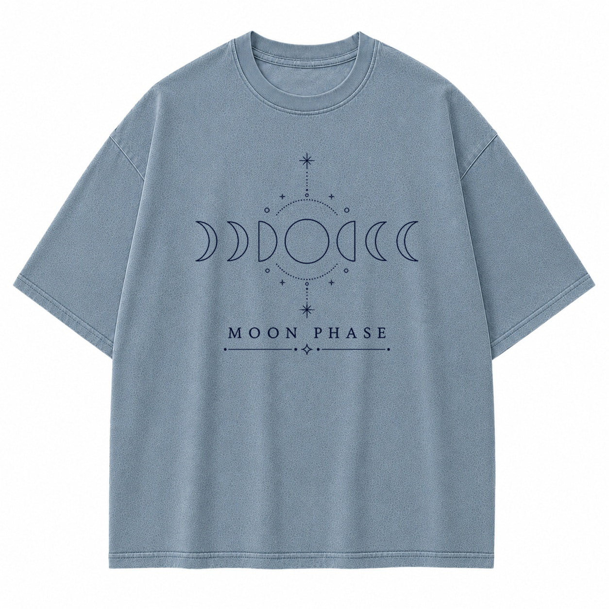 Moon Phase Minimal Celestial Graphic T-Shirt
