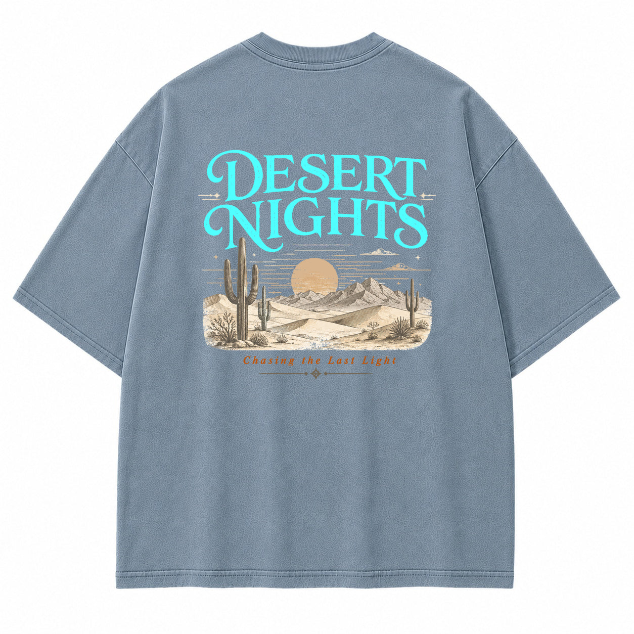 Cactus Dusk Desert Landscape Graphic T-Shirt