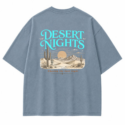 Cactus Dusk Desert Landscape Graphic T-Shirt