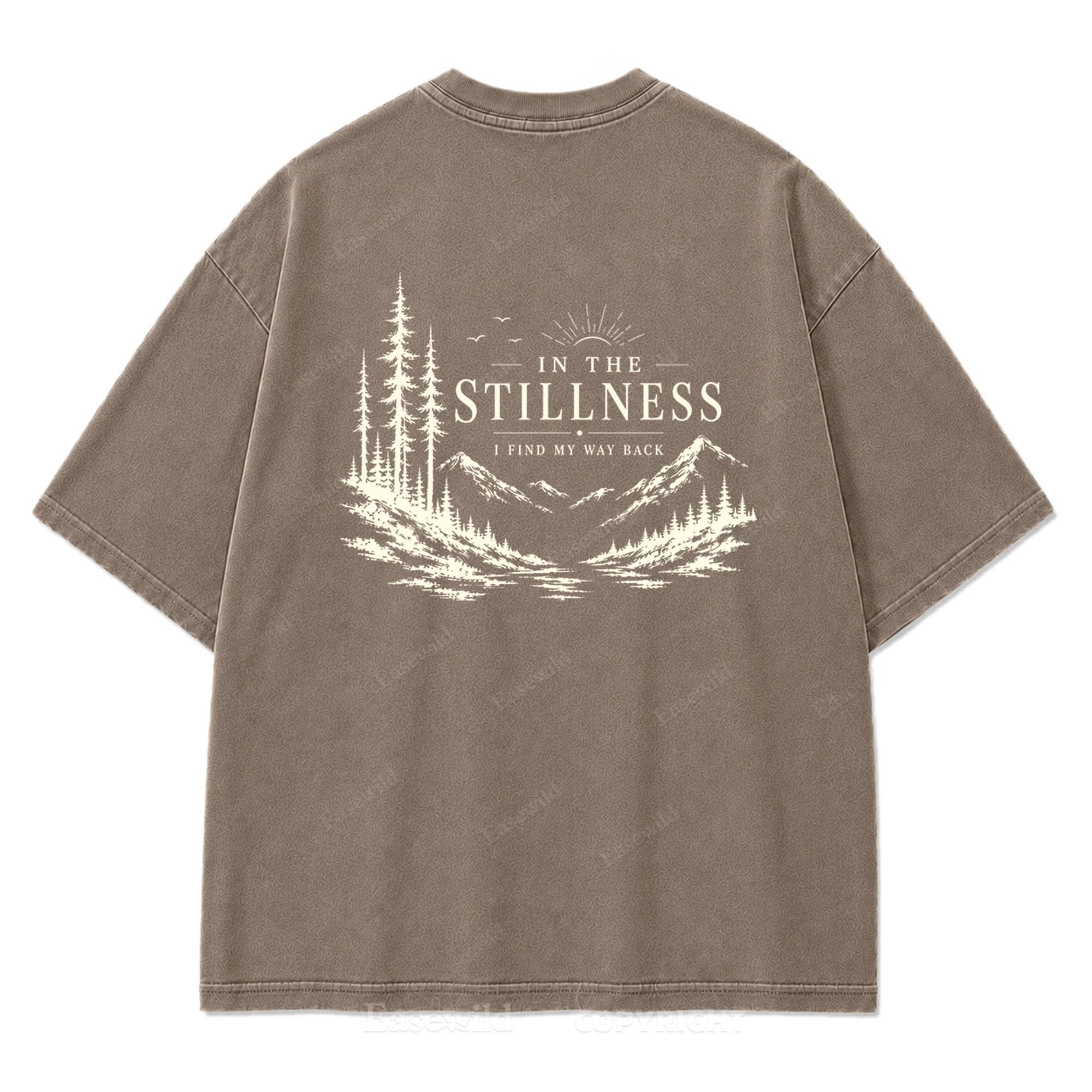 In the Stillness Mountain Washed Print Tee