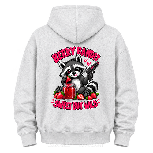 Berry Bandit Sweet But Wild Graphic Hoodie