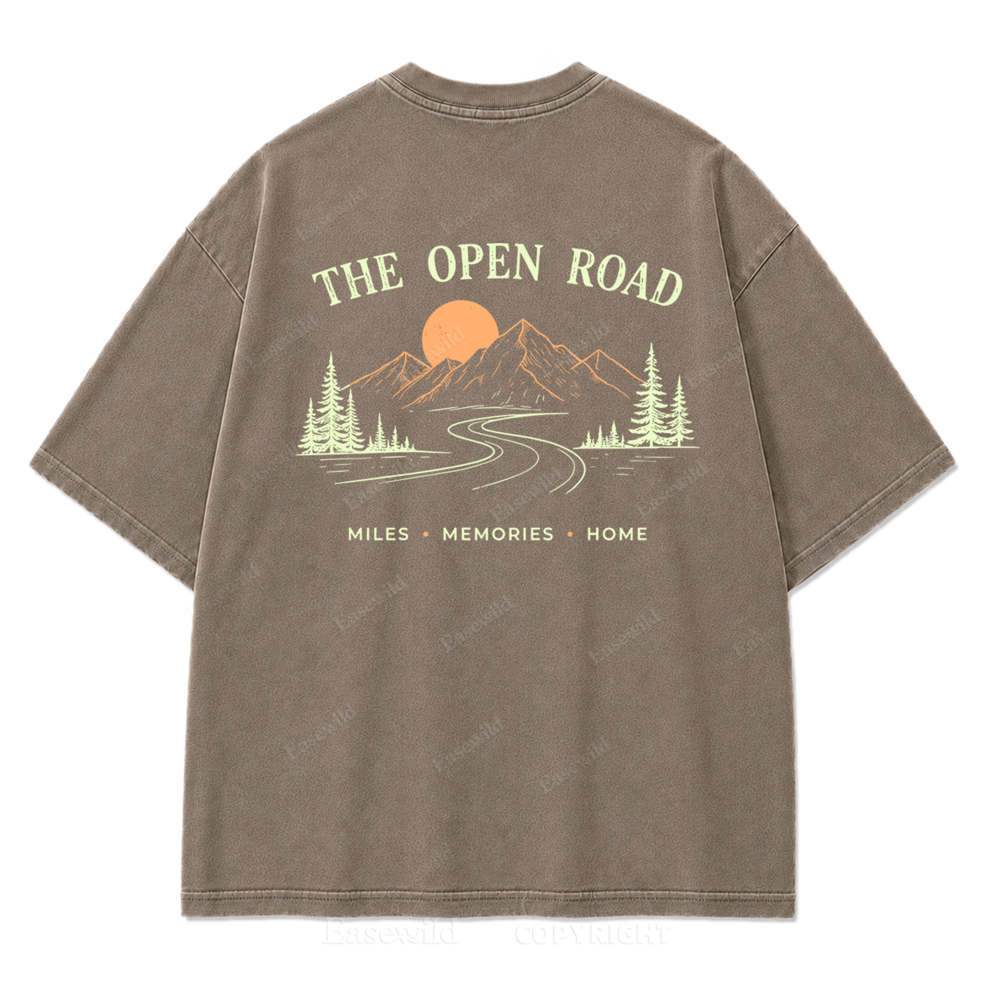 The Open Road Washed Print Tee