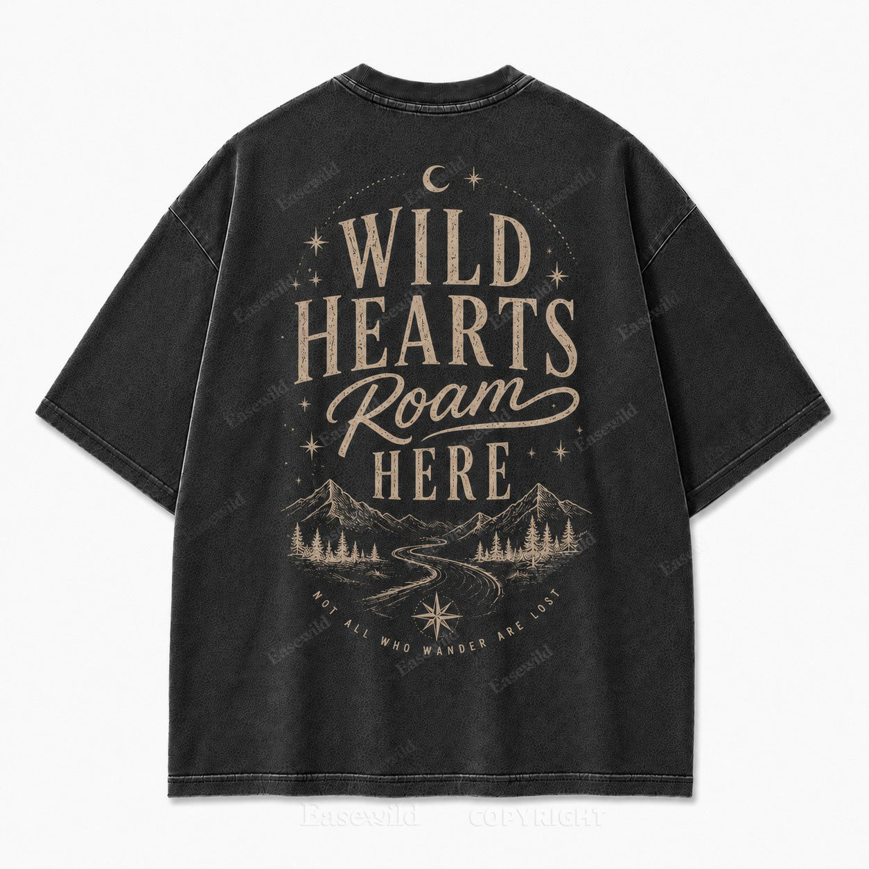 Where Wild Hearts Roam Mountain Graphic Tee