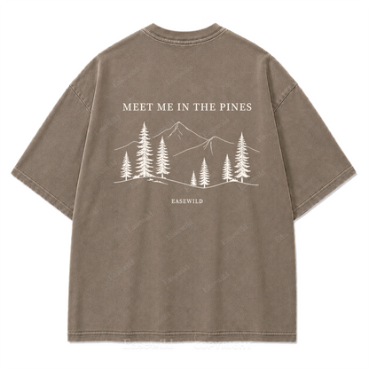 Meet Me in the Pines Washed Print Tee