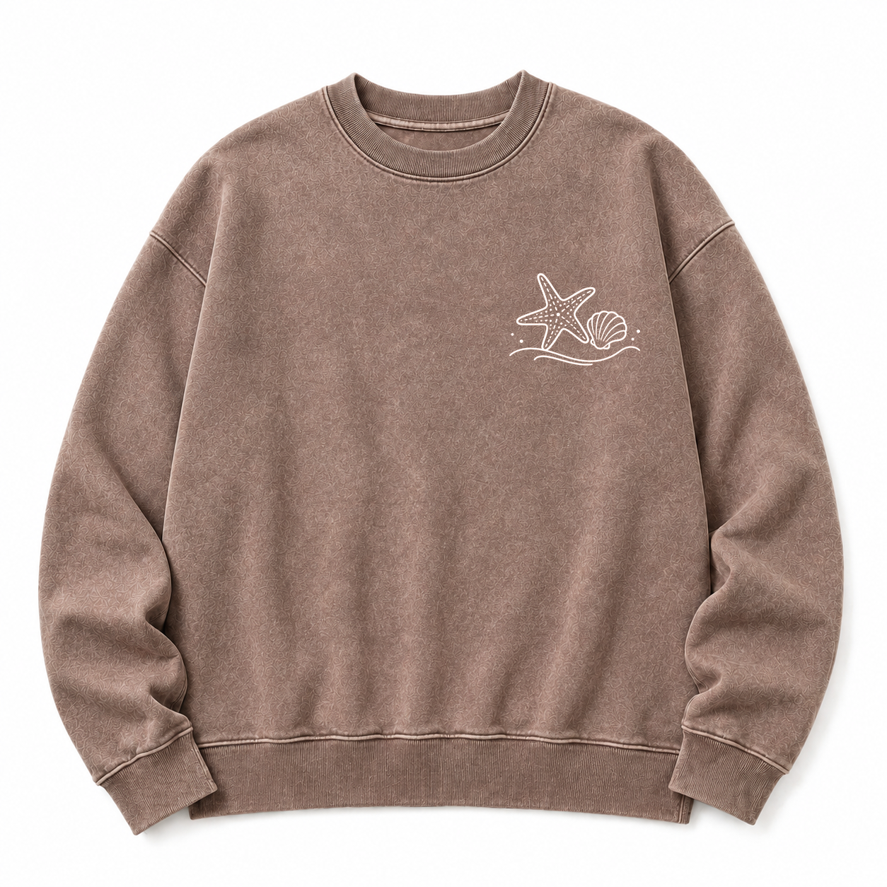 Ocean Breeze Washed Graphic Sweatshirt