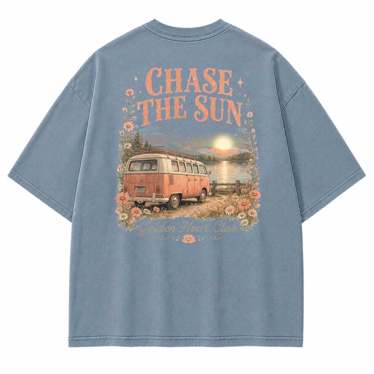 Golden Hour Lakeside Van Graphic T-Shirt