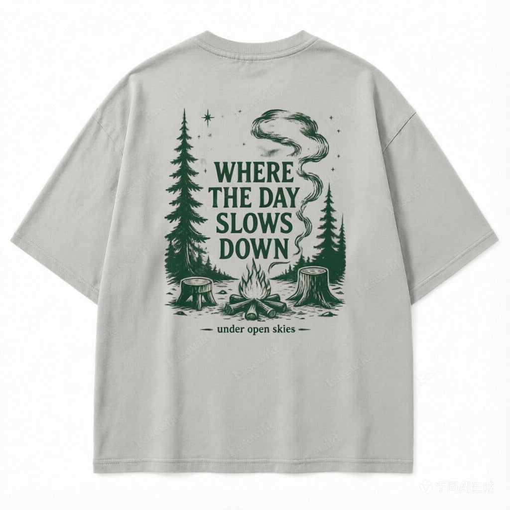 T-shirt graphique Ciel dégagé Jour tranquille